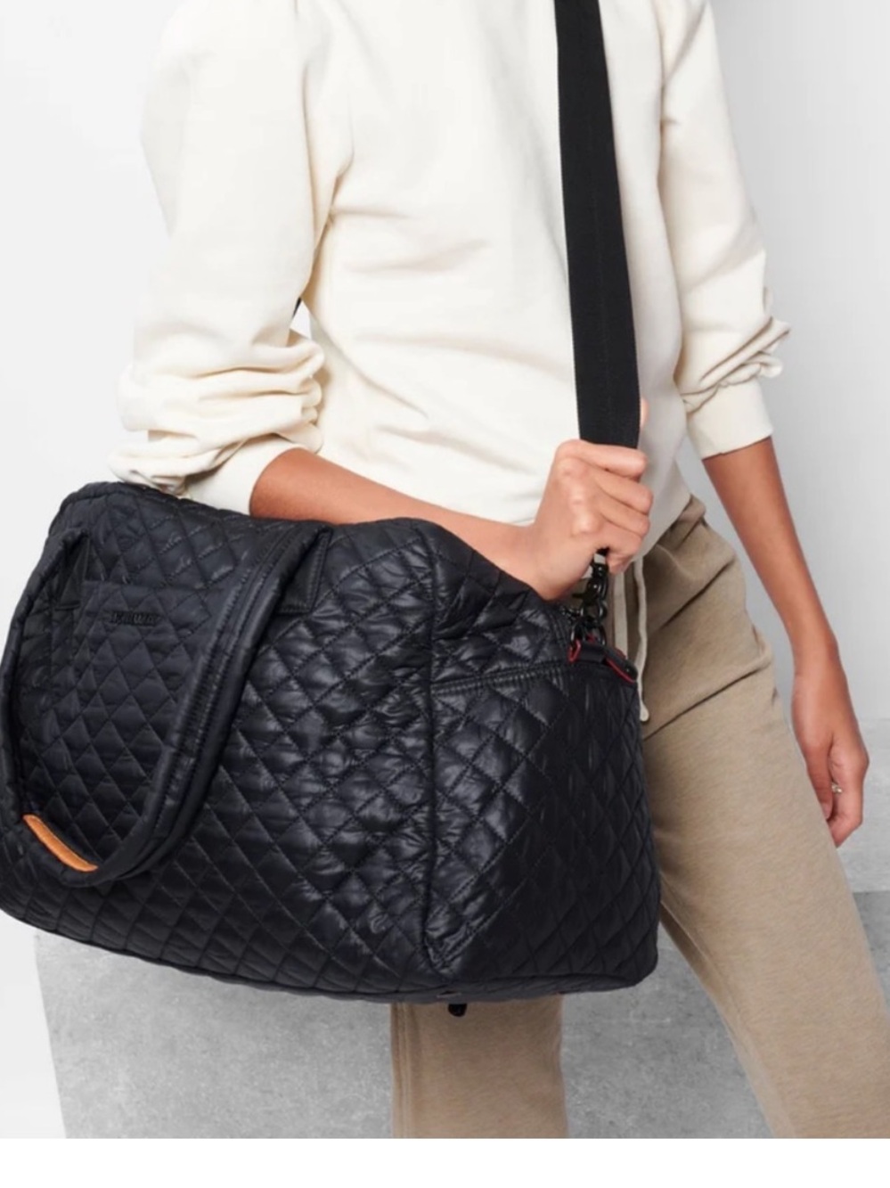 MZ Wallace  Black Jimmy Travel duffel